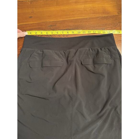 Athleta Women's Active Skort Skirt Stretch Black Size 14 Tall Pockets Pull On - Picture 5 of 11